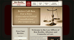 Desktop Screenshot of benboothelaw.com